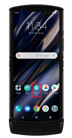 Activa tu línea móvil digital con Motorola paso 1: Configuración