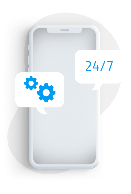 Smartphone con diagnostico 24/7 los 365 días del año