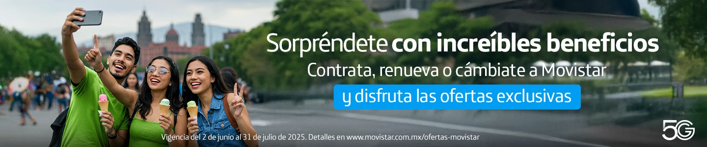 Sorpréndete con los increíbles beneficios de Movistar. Contrata, renueva o cámbiate y disfruta de ofertas exclusivas