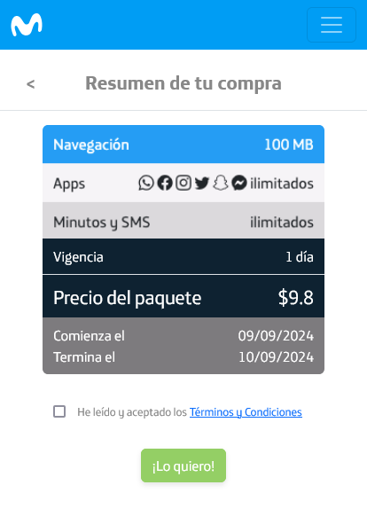 Ejemplo de la visualización de RSOS