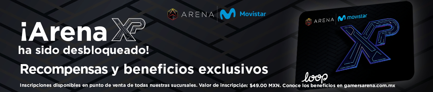 Desbloquea Arena XP Movistar: Gana recompensas y beneficios exclusivos. Inscríbete en sucursales. Tu experiencia gaming