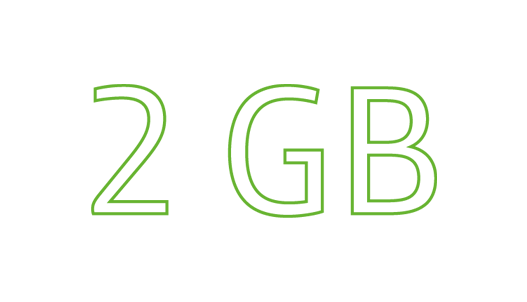 Se puede transferir un máximo de 2GB