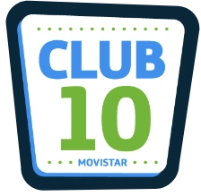 Logotipo oficial de Club 10 Movistar