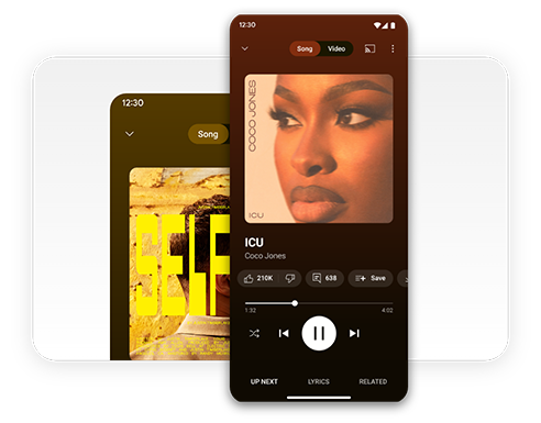 YouTube Music App Background